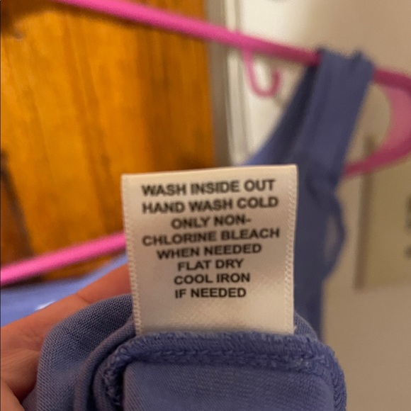 Elle Periwinkle Ruffle Tank Top - Picture 7 of 7